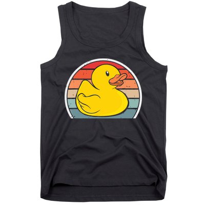 Rubber Duck Vintage Rubber Duckie Retro Tank Top