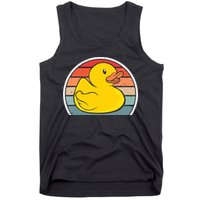 Rubber Duck Vintage Rubber Duckie Retro Tank Top