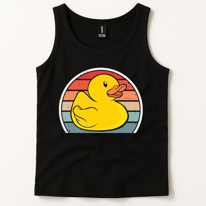 Rubber Duck Vintage Rubber Duckie Retro Tank Top