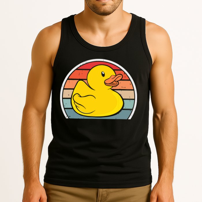 Rubber Duck Vintage Rubber Duckie Retro Tank Top
