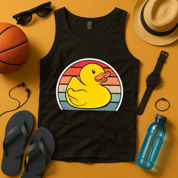 Rubber Duck Vintage Rubber Duckie Retro Tank Top