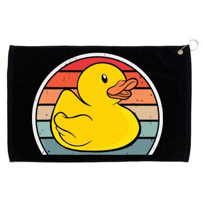 Rubber Duck Vintage Rubber Duckie Retro Grommeted Golf Towel