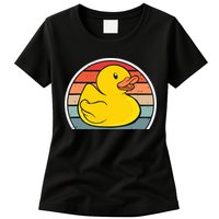 Rubber Duck Vintage Rubber Duckie Retro Womens T-Shirt