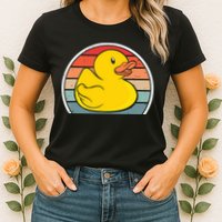 Rubber Duck Vintage Rubber Duckie Retro Womens T-Shirt
