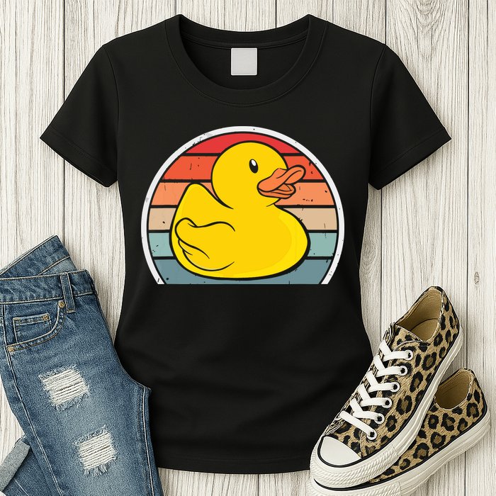 Rubber Duck Vintage Rubber Duckie Retro Womens T-Shirt