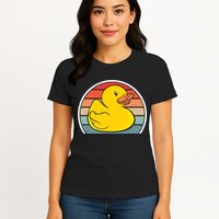 Rubber Duck Vintage Rubber Duckie Retro Womens T-Shirt