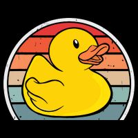 Rubber Duck Vintage Rubber Duckie Retro Wool Snapback Cap