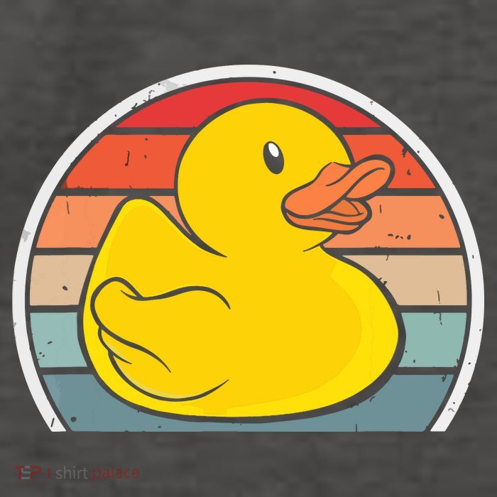 Rubber Duck Vintage Rubber Duckie Retro Vector Backpack