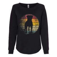 Rottweiler Dog Vintage Distressed Retro Style Silhouette Womens California Wash Sweatshirt