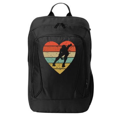 Roller Derby Vintage Design Retro Skater Player Heart Sport Gift City Backpack