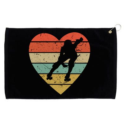 Roller Derby Vintage Design Retro Skater Player Heart Sport Gift Grommeted Golf Towel