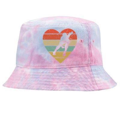 Roller Derby Vintage Design Retro Skater Player Heart Sport Gift Tie-Dyed Bucket Hat