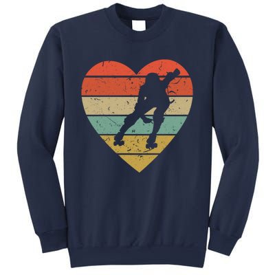 Roller Derby Vintage Design Retro Skater Player Heart Sport Gift Sweatshirt