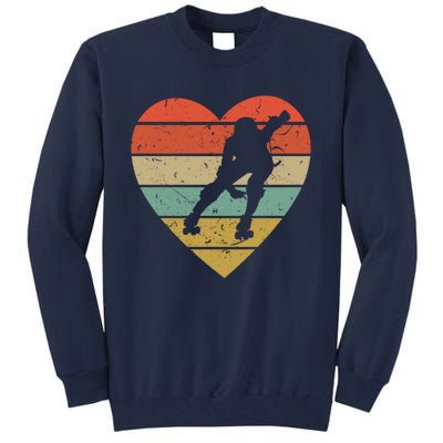 Roller Derby Vintage Design Retro Skater Player Heart Sport Gift Tall Sweatshirt