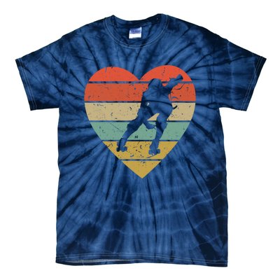 Roller Derby Vintage Design Retro Skater Player Heart Sport Gift Tie-Dye T-Shirt