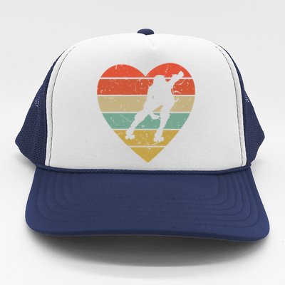 Roller Derby Vintage Design Retro Skater Player Heart Sport Gift Trucker Hat