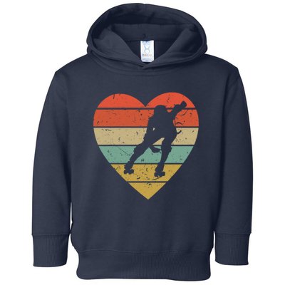 Roller Derby Vintage Design Retro Skater Player Heart Sport Gift Toddler Hoodie