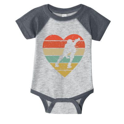 Roller Derby Vintage Design Retro Skater Player Heart Sport Gift Infant Baby Jersey Bodysuit