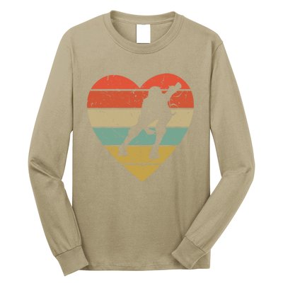 Roller Derby Vintage Design Retro Skater Player Heart Sport Gift Long Sleeve Shirt