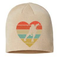 Roller Derby Vintage Design Retro Skater Player Heart Sport Gift Sustainable Beanie