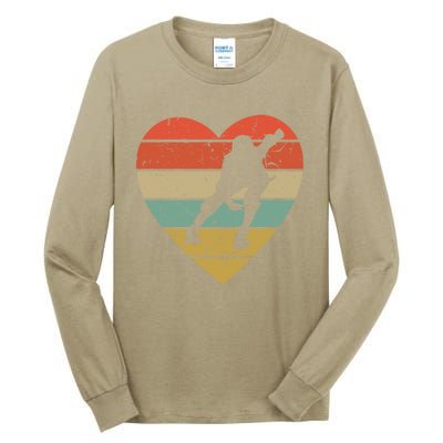 Roller Derby Vintage Design Retro Skater Player Heart Sport Gift Tall Long Sleeve T-Shirt