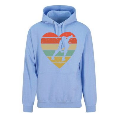 Roller Derby Vintage Design Retro Skater Player Heart Sport Gift Unisex Surf Hoodie