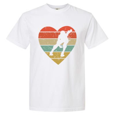 Roller Derby Vintage Design Retro Skater Player Heart Sport Gift Garment-Dyed Heavyweight T-Shirt