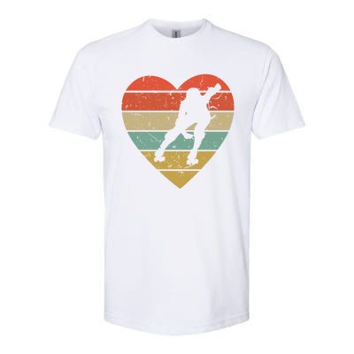 Roller Derby Vintage Design Retro Skater Player Heart Sport Gift Softstyle CVC T-Shirt