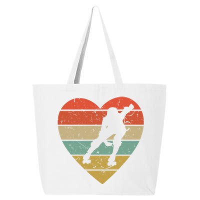 Roller Derby Vintage Design Retro Skater Player Heart Sport Gift 25L Jumbo Tote