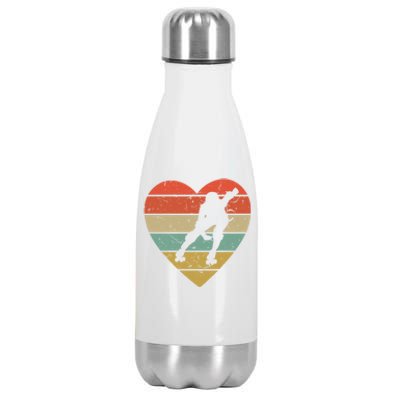 Roller Derby Vintage Design Retro Skater Player Heart Sport Gift Stainless Steel Insulated Water Bottle