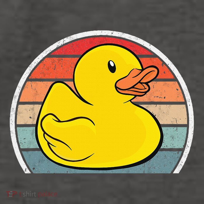 Rubber Duck Vintage Rubber Duckie Retro Vector Backpack