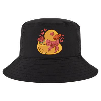 Rubber Duck Valentines Day Rose Cute Cool Comfort Performance Bucket Hat