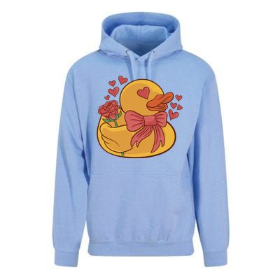 Rubber Duck Valentines Day Rose Cute Unisex Surf Hoodie