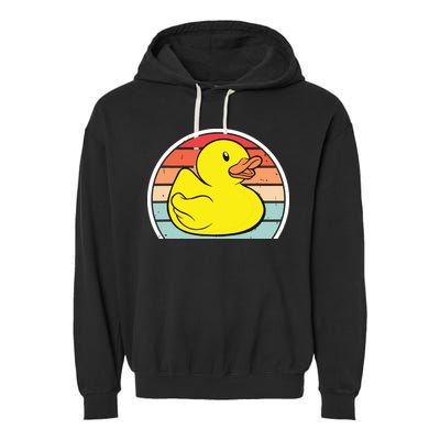 Rubber Duck Vintage Rubber Duckie Retro Garment-Dyed Fleece Hoodie