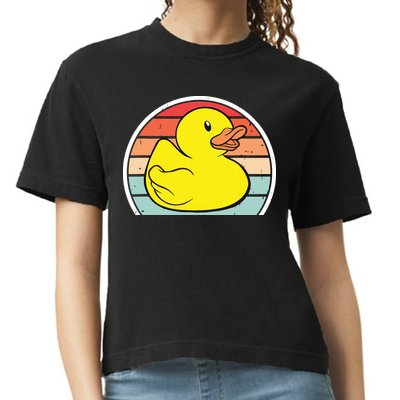Rubber Duck Vintage Rubber Duckie Retro Comfort Colors Boxy T-Shirt