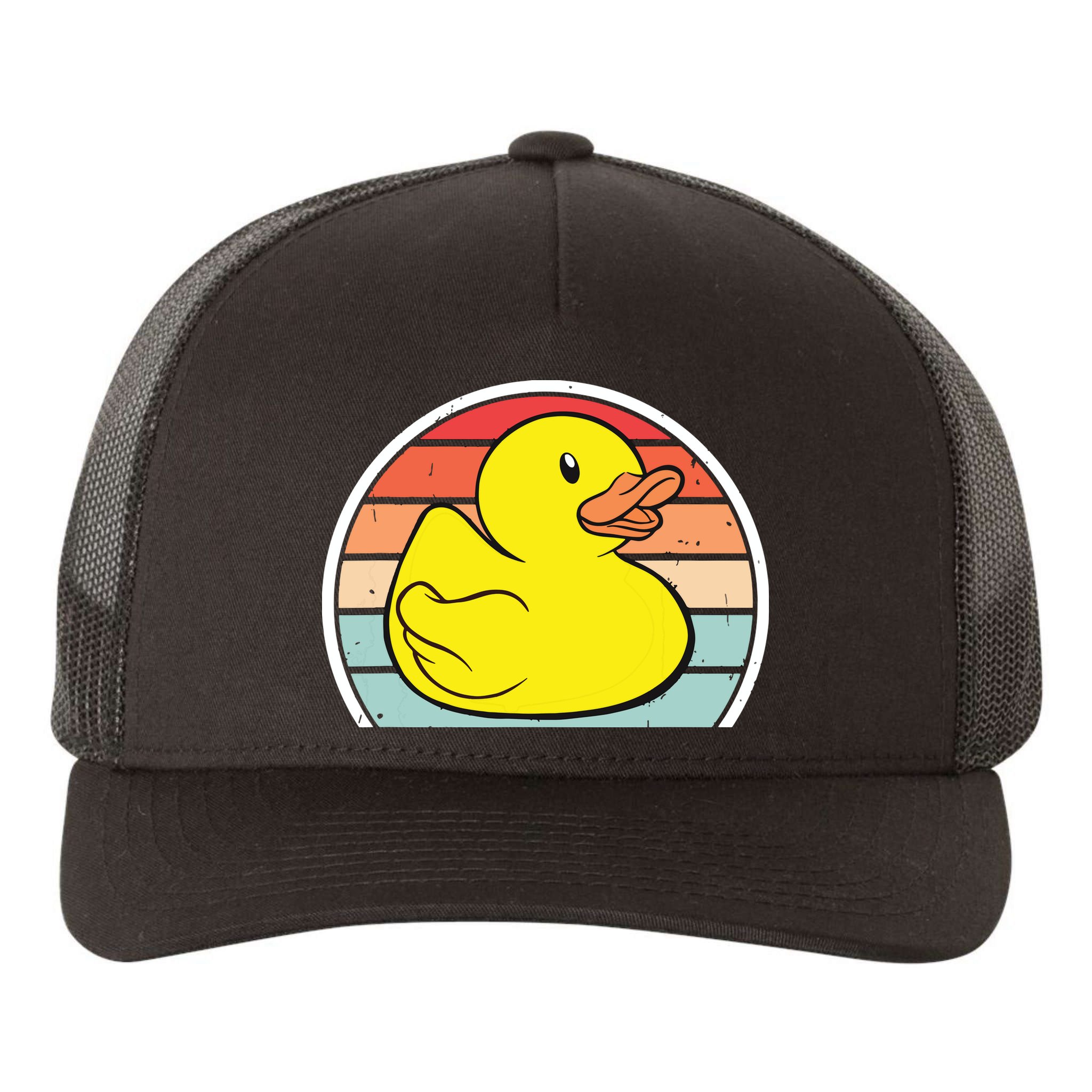 Rubber Duck Vintage Rubber Duckie Retro Yupoong Adult 5-Panel Trucker Hat