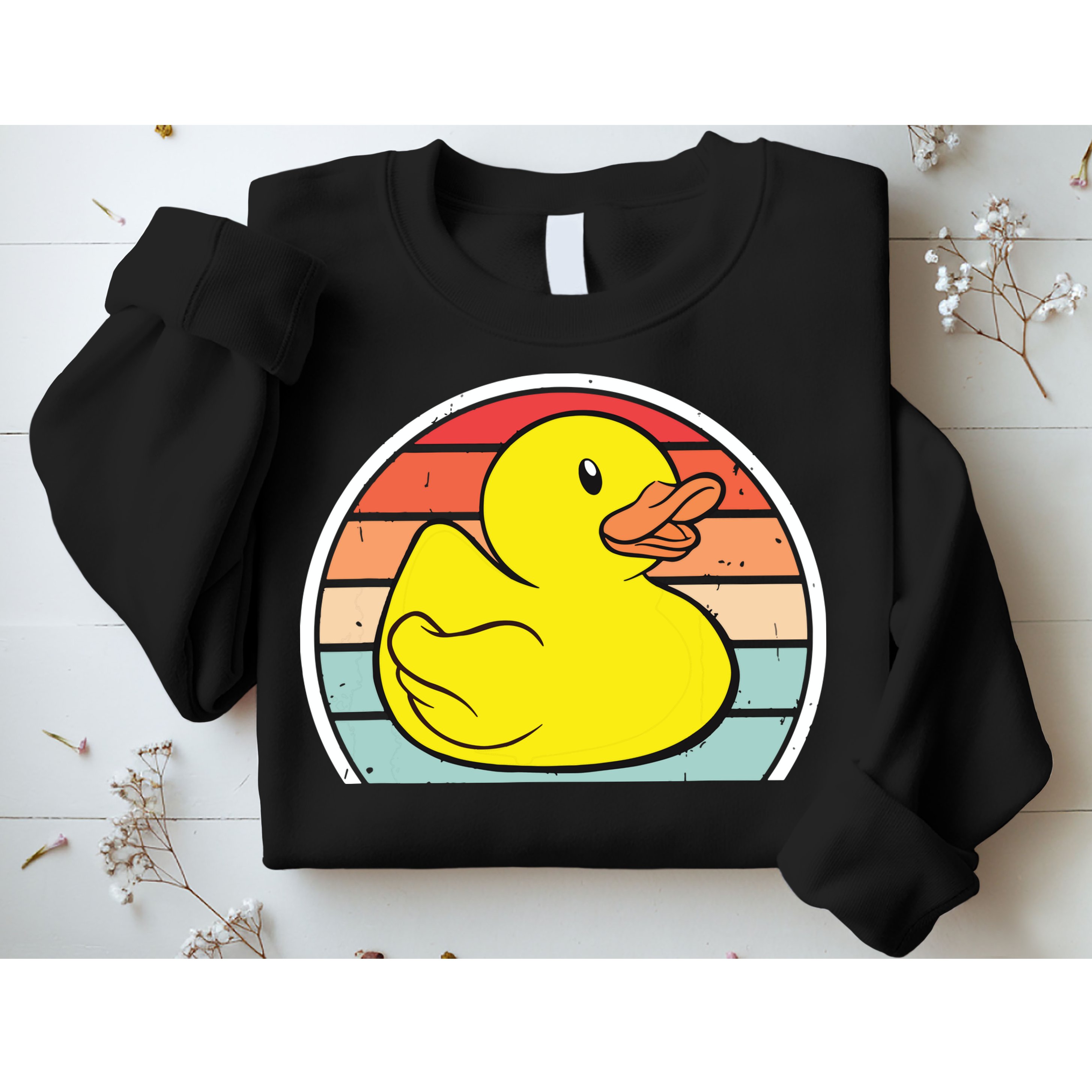 Rubber Duck Vintage Rubber Duckie Retro Sweatshirt