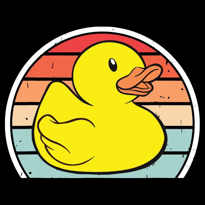 Rubber Duck Vintage Rubber Duckie Retro T-Shirt