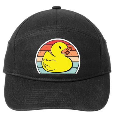 Rubber Duck Vintage Rubber Duckie Retro 7-Panel Snapback Hat