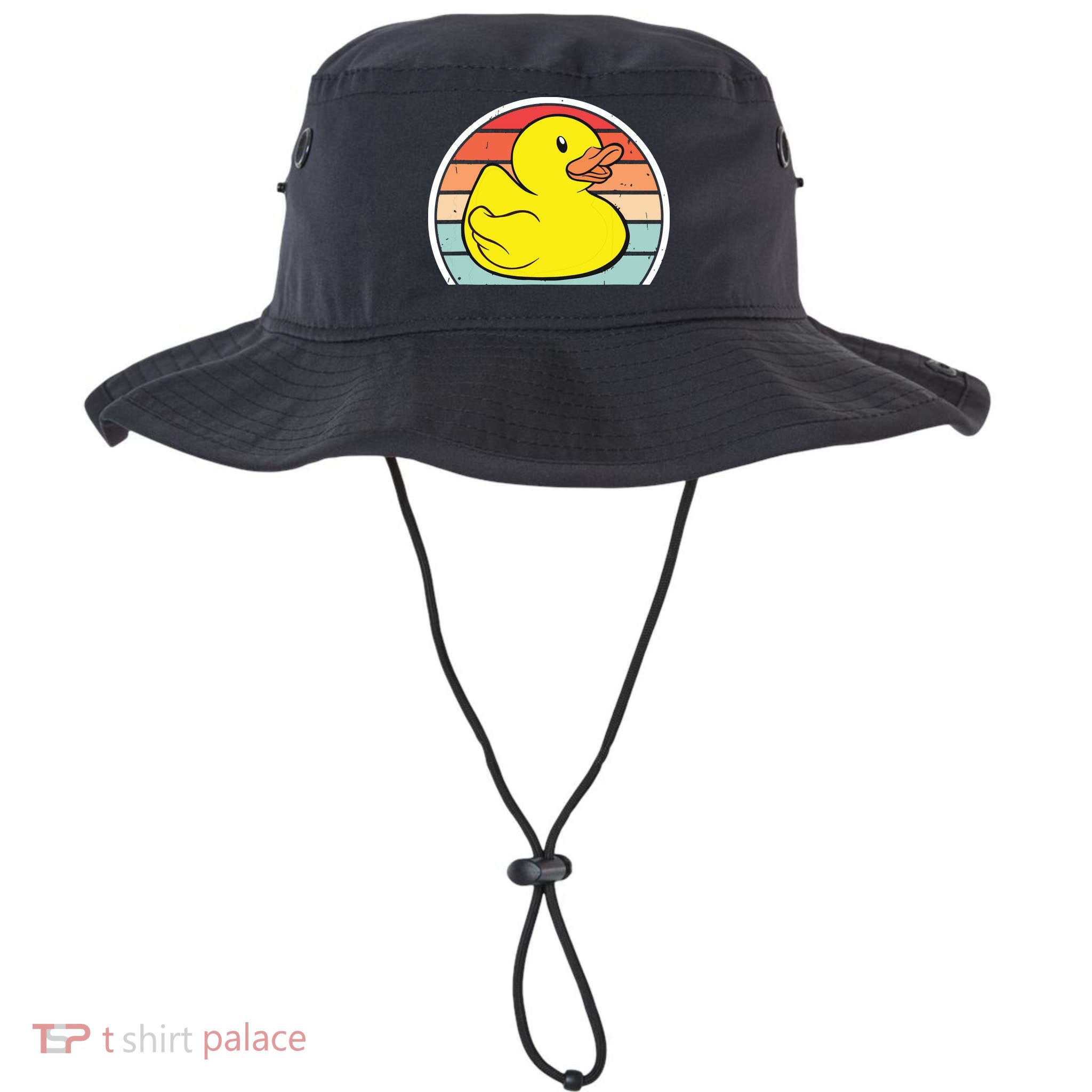 Rubber Duck Vintage Rubber Duckie Retro Bucket Hat