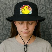 Rubber Duck Vintage Rubber Duckie Retro Bucket Hat