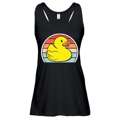 Rubber Duck Vintage Rubber Duckie Retro Ladies Essential Flowy Tank