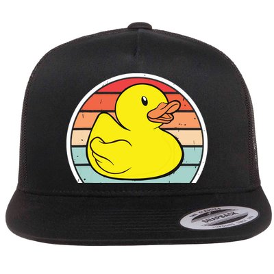 Rubber Duck Vintage Rubber Duckie Retro Flatbill Hat