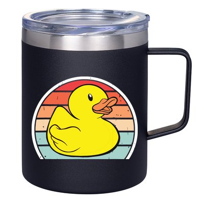 Rubber Duck Vintage Rubber Duckie Retro 12oz Stainless Steel Coffee Mug