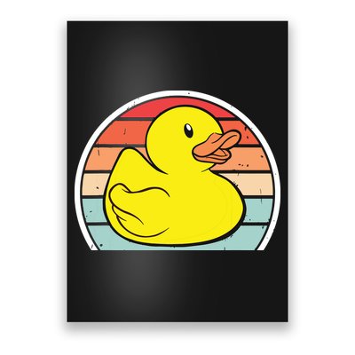 Rubber Duck Vintage Rubber Duckie Retro Poster
