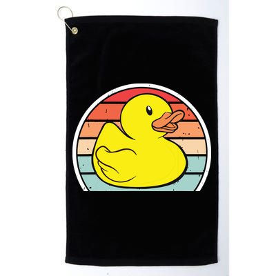 Rubber Duck Vintage Rubber Duckie Retro Golf Towel