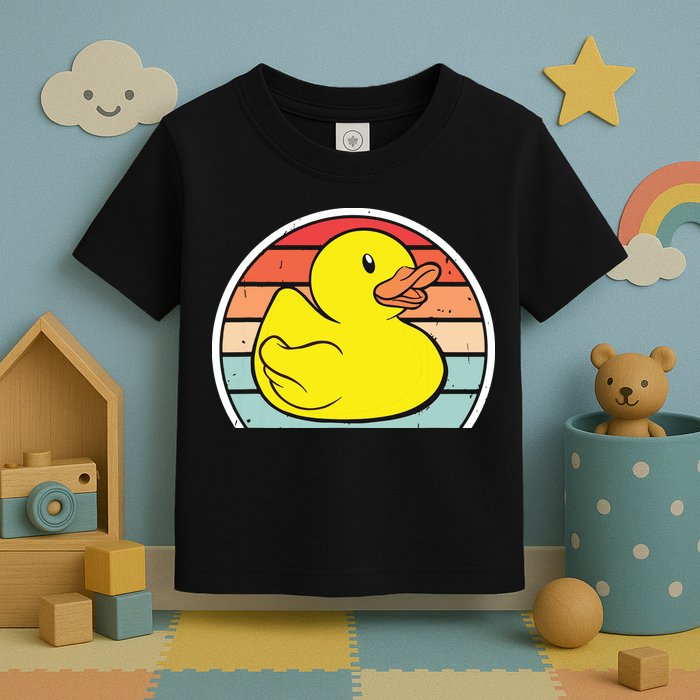 Rubber Duck Vintage Rubber Duckie Retro Toddler T-Shirt