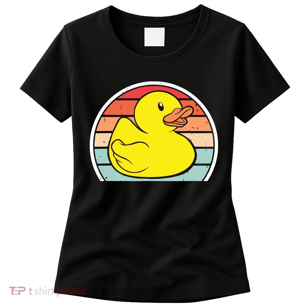 Rubber Duck Vintage Rubber Duckie Retro Womens T-Shirt