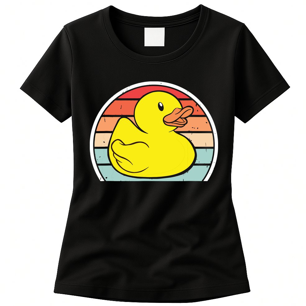 Rubber Duck Vintage Rubber Duckie Retro Womens T-Shirt