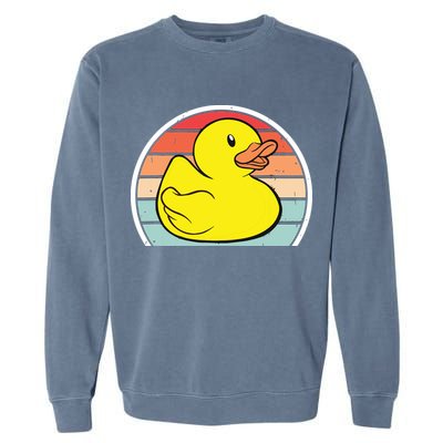 Rubber Duck Vintage Rubber Duckie Retro Garment-Dyed Sweatshirt